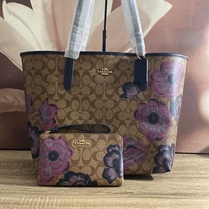 Coach City Tote SET - Kaffe Floral NWT